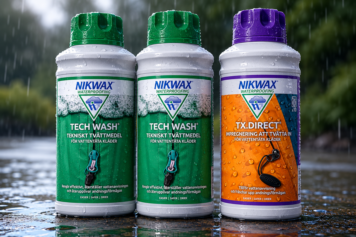 Nikwax 2 st Tech Wash & 1 st Wash In