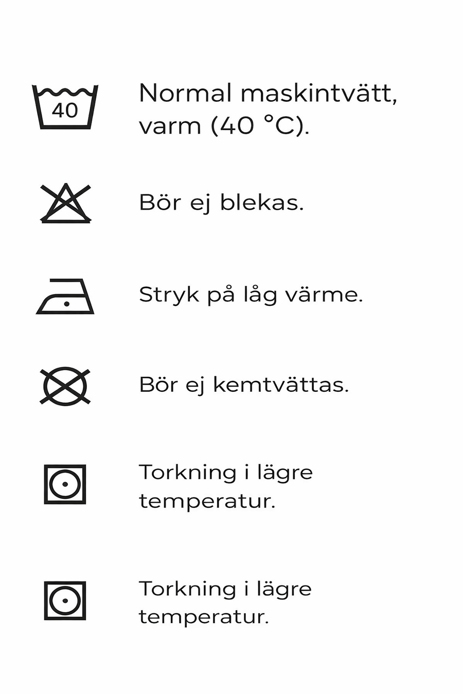 Skötselråd för Supershape vinteroverall